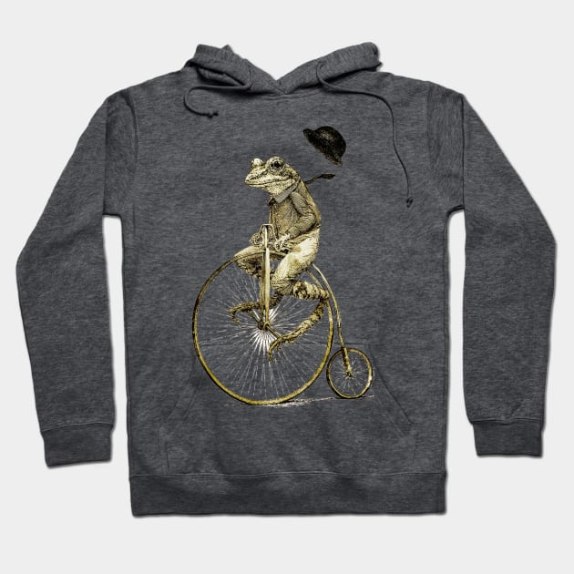 The Penny Farthing Frog Hoodie by The Blue Box